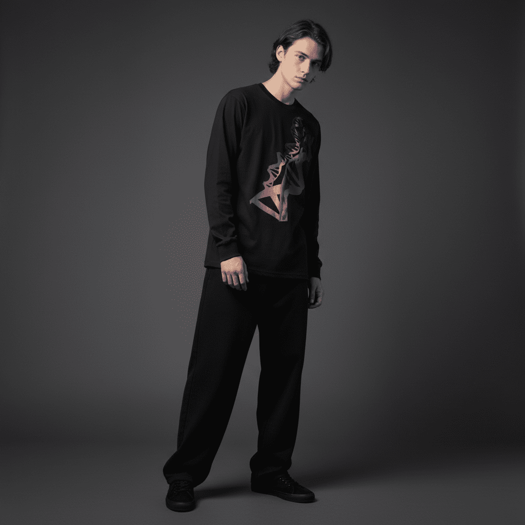Breakthrough Long-Sleeved T-Shirt Black