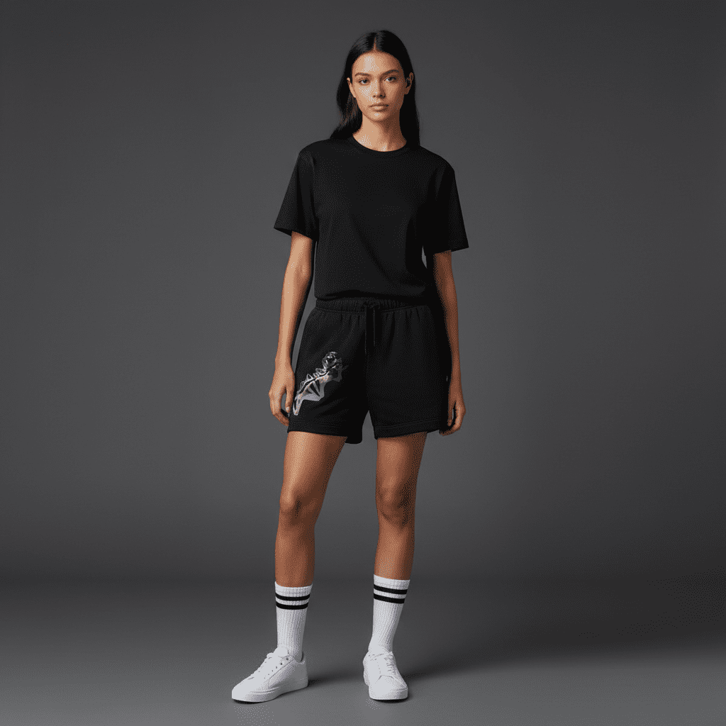 Breakthrough Relaxed Track Shorts Black
