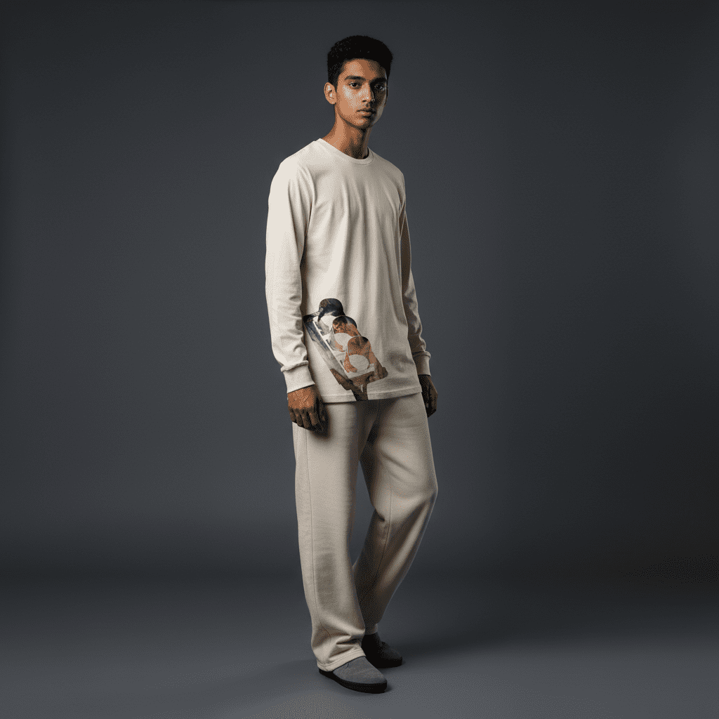 Clarity Long-Sleeved T-Shirt Bone