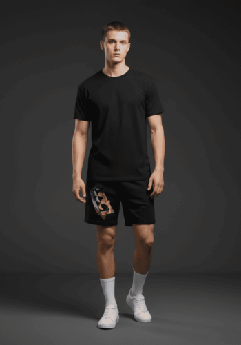 Clarity Relaxed Track Shorts Black