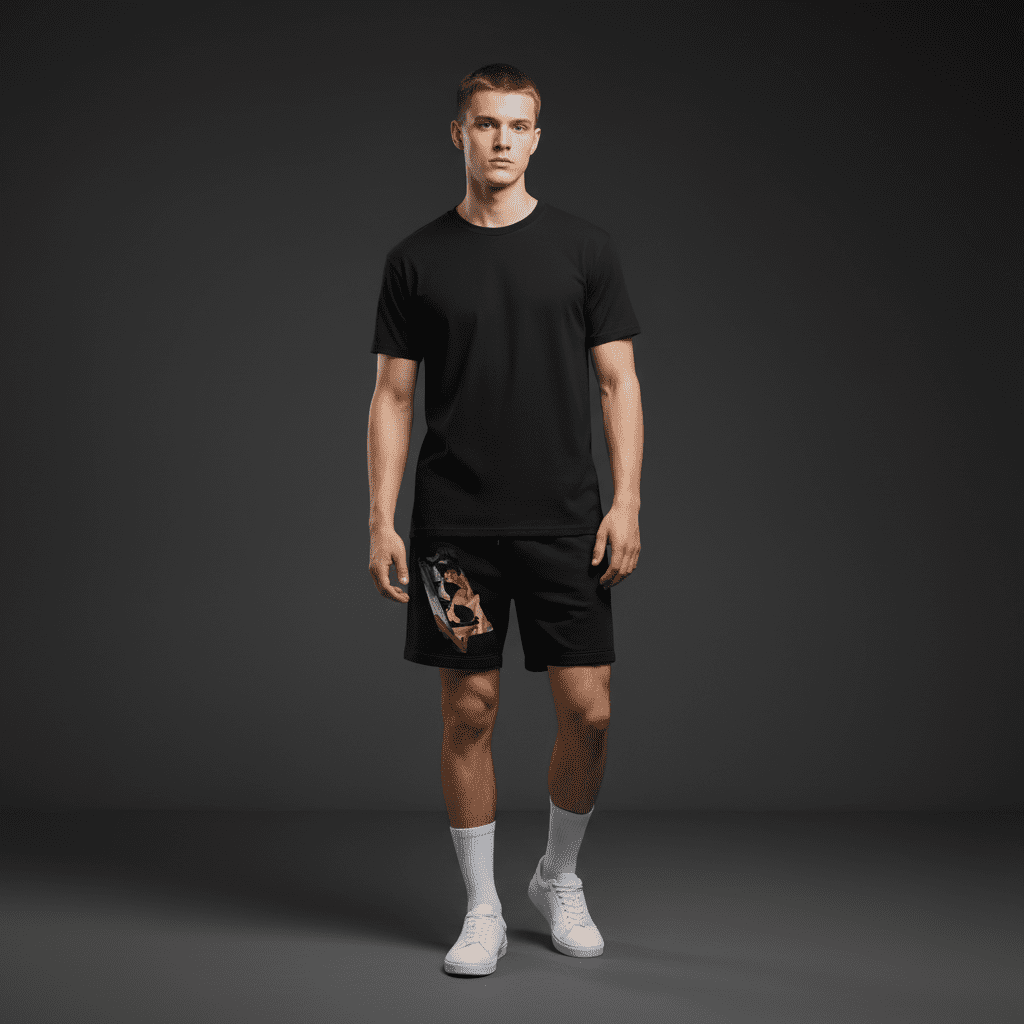 Clarity Relaxed Track Shorts Black