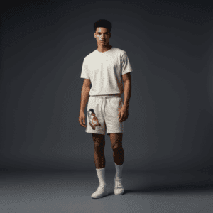Clarity Relaxed Track Shorts Bone