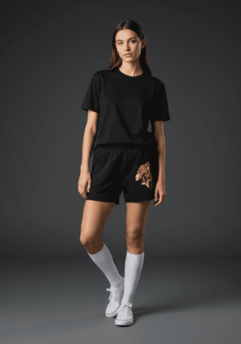 Destiny Relaxed Track Shorts Black