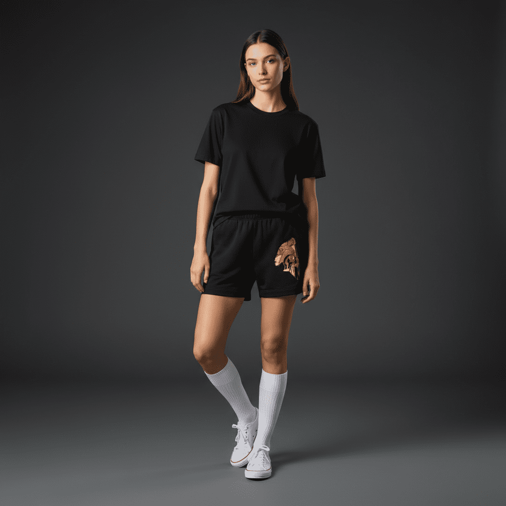 Destiny Relaxed Track Shorts Black