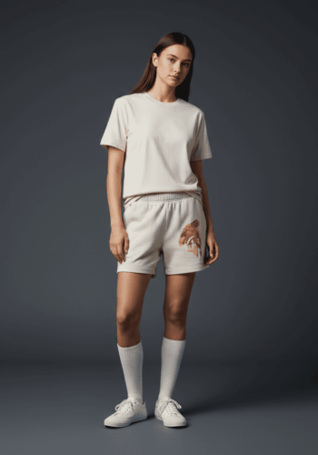 Destiny Relaxed Track Shorts Bone