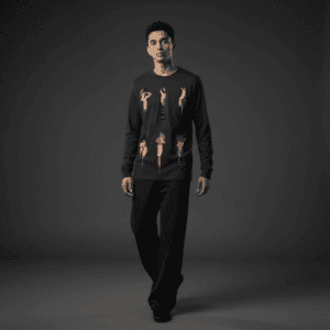 Euphoric Long-Sleeved T-Shirt Black
