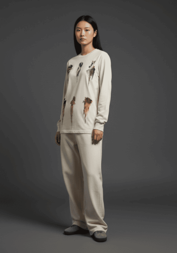 Euphoric Long-Sleeved T-Shirt Bone