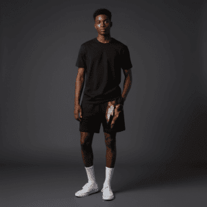 Euphoric Relaxed Track Shorts Black