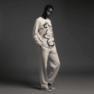 Adorable Long-Sleeved T-Shirt Bone
