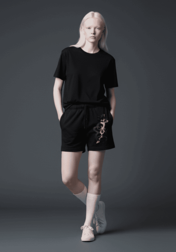 Adorable Relaxed Track Shorts Black