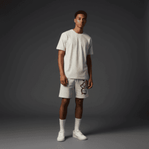 Adorable Relaxed Track Shorts Bone