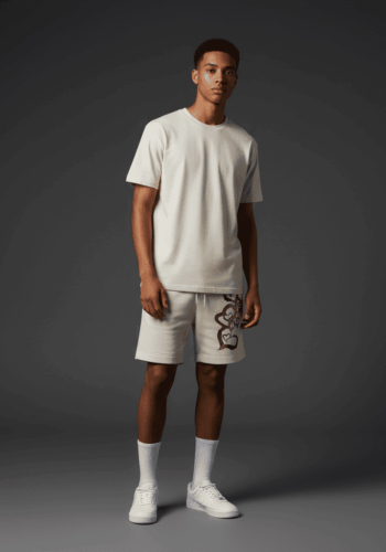 Adorable Relaxed Track Shorts Bone