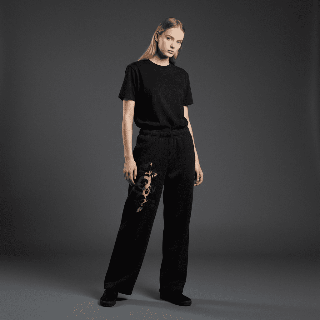 Adorable Relaxed Sweatpants Black