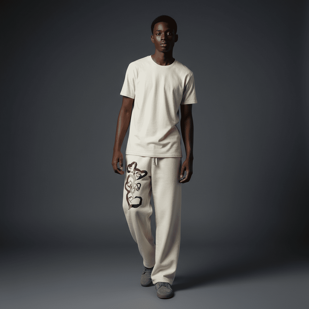 Adorable Relaxed Sweatpants Bone