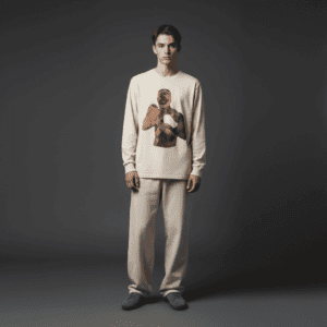 Fight Long-Sleeved T-Shirt Bone