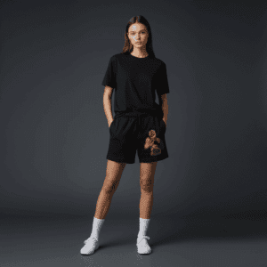 Fight Relaxed Track Shorts Black