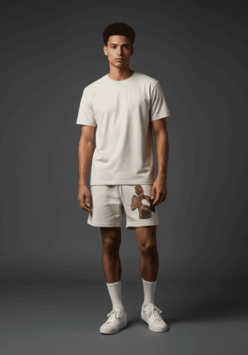 Fight Relaxed Track Shorts Bone