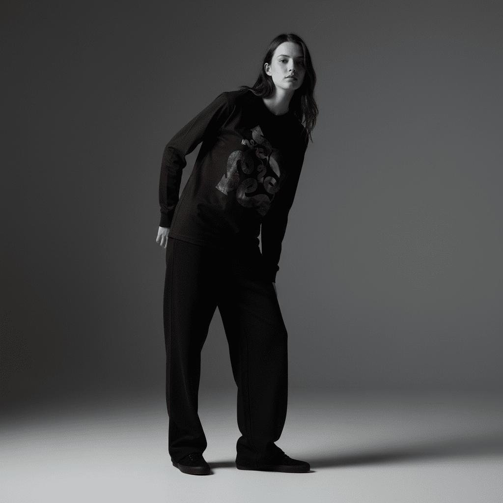 Genius Long-Sleeved T-Shirt Black