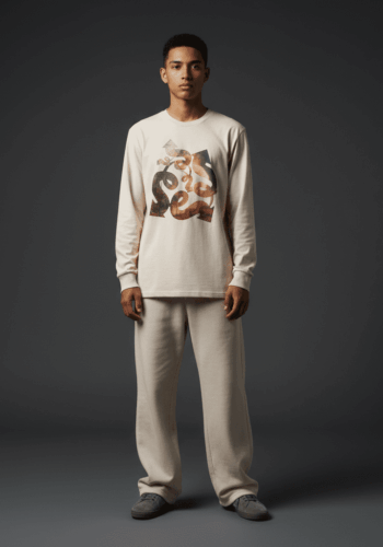 Genius Long-Sleeved T-Shirt Bone