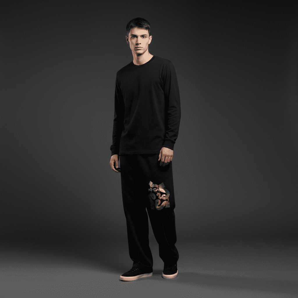 Genius Relaxed Sweatpants Black