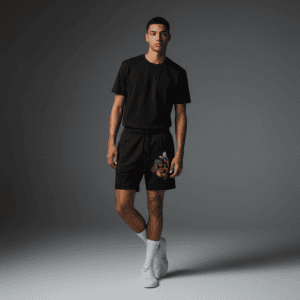 Genius Relaxed Track Shorts Black