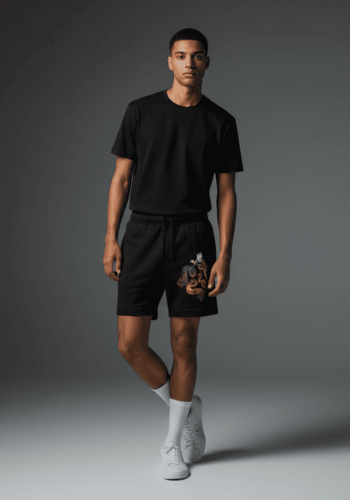 Genius Relaxed Track Shorts Black