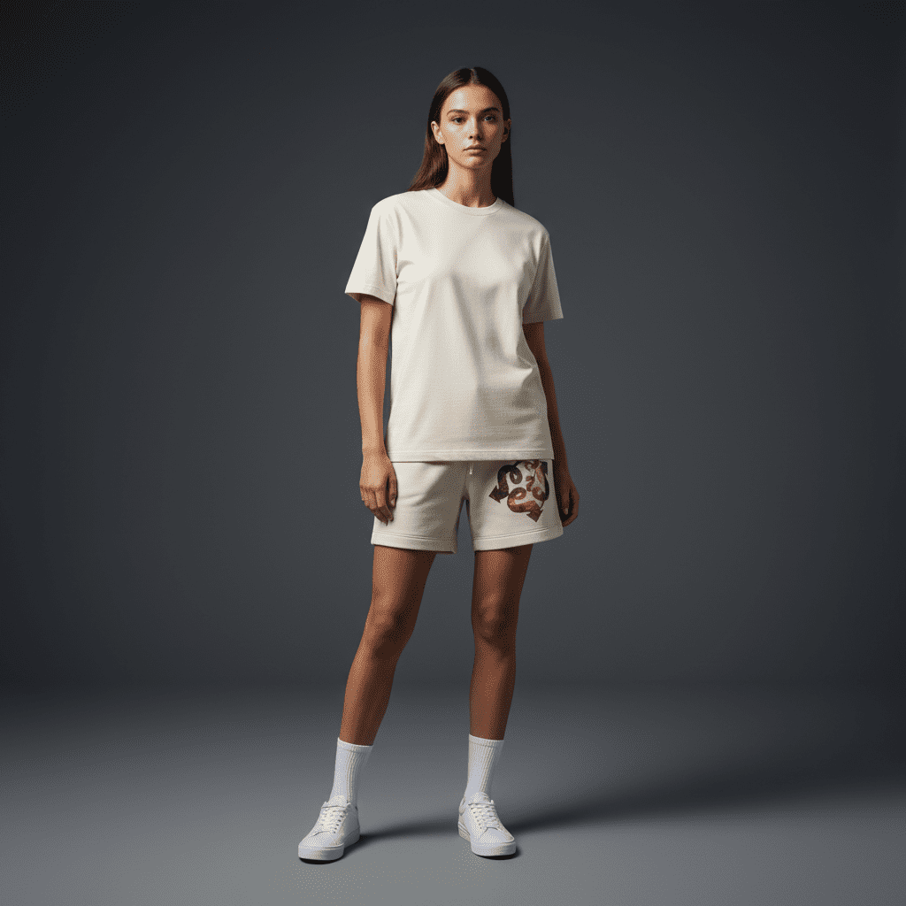 Genius Relaxed Track Shorts Bone