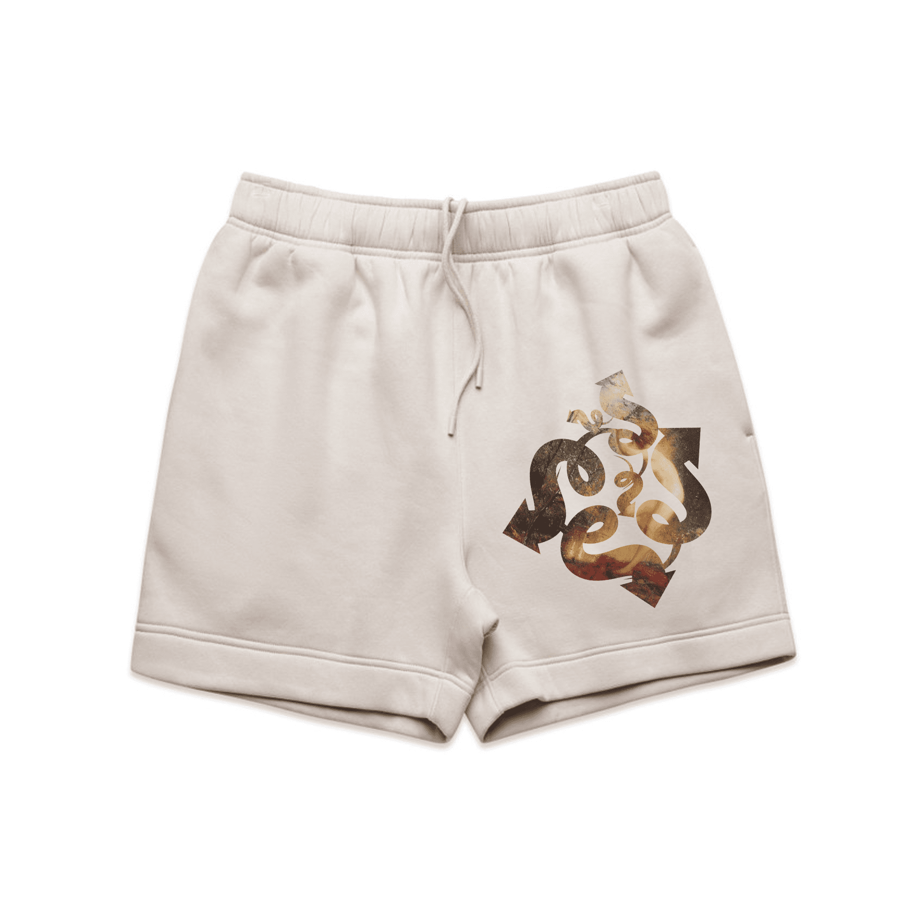 Genius Relaxed Track Shorts Bone