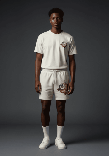 Genius Relaxed Track Shorts Bone