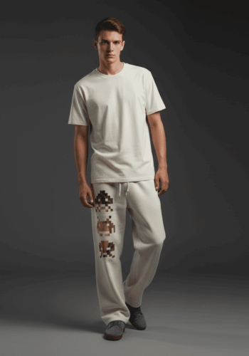 Uncovered Relaxed Sweatpants Bone