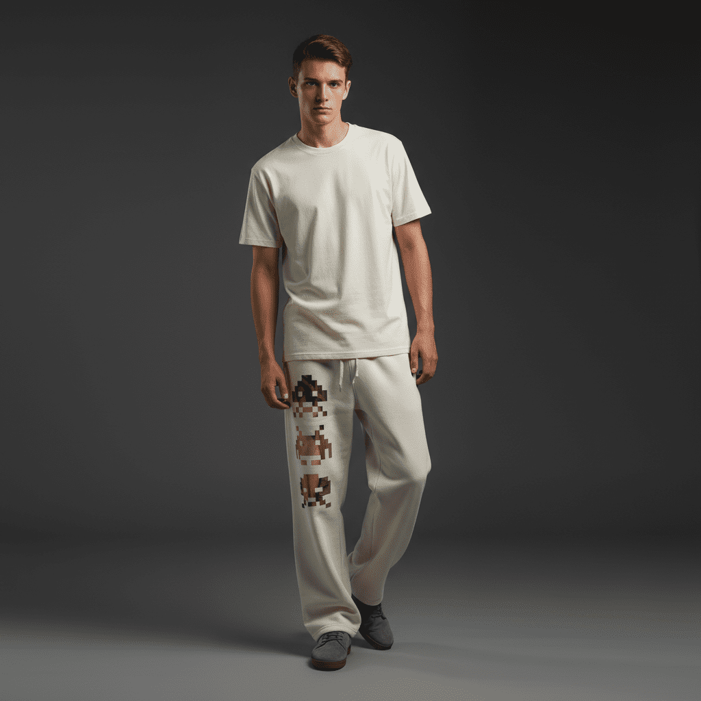 Uncovered Relaxed Sweatpants Bone
