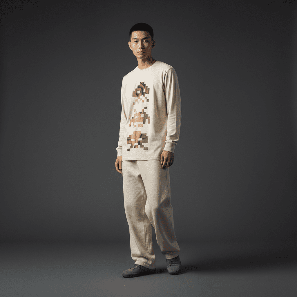 Uncovered Long-Sleeved T-Shirt Bone