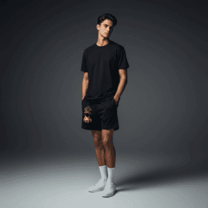 Uncovered Relaxed Track Shorts Black