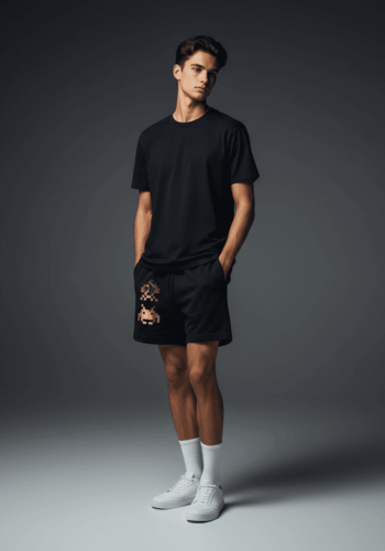 Uncovered Relaxed Track Shorts Black