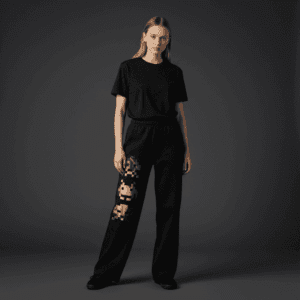 Uncovered Relaxed Sweatpants Black