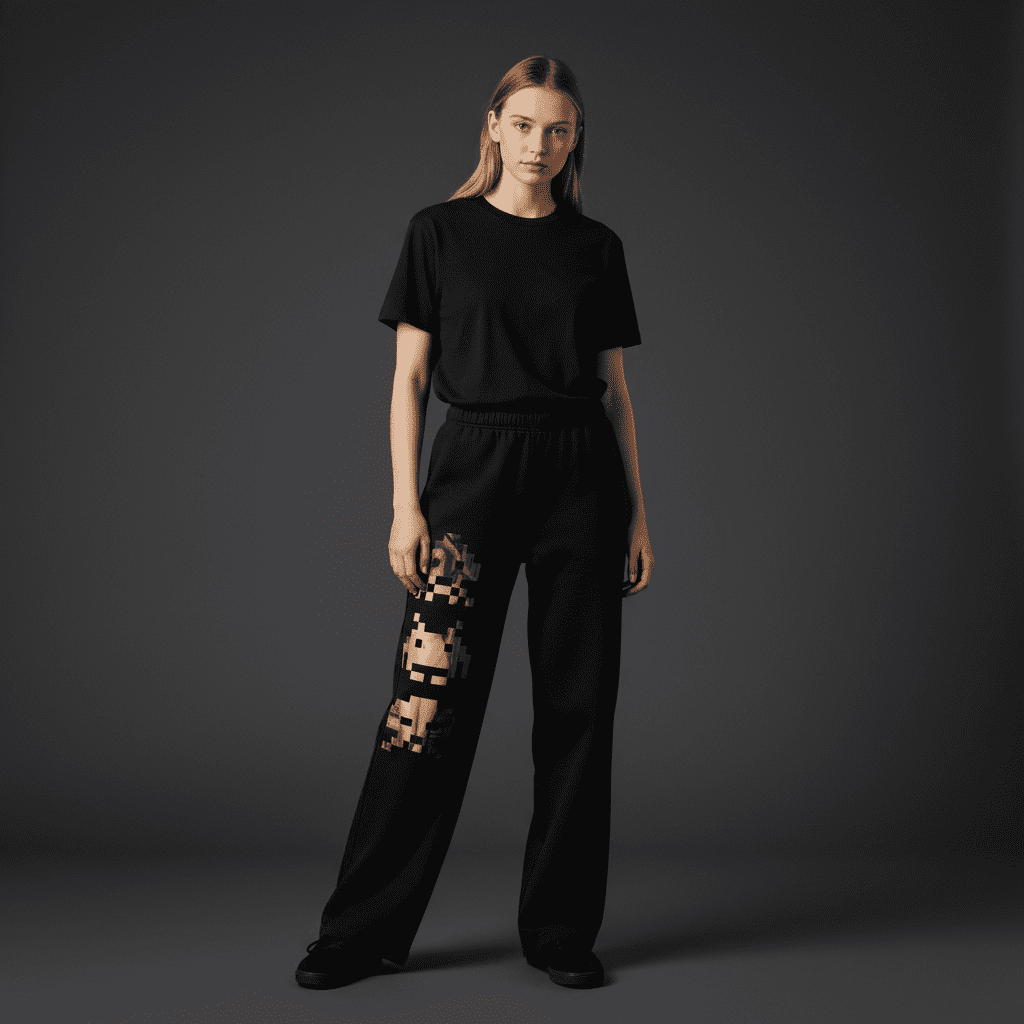 Uncovered Relaxed Sweatpants Black
