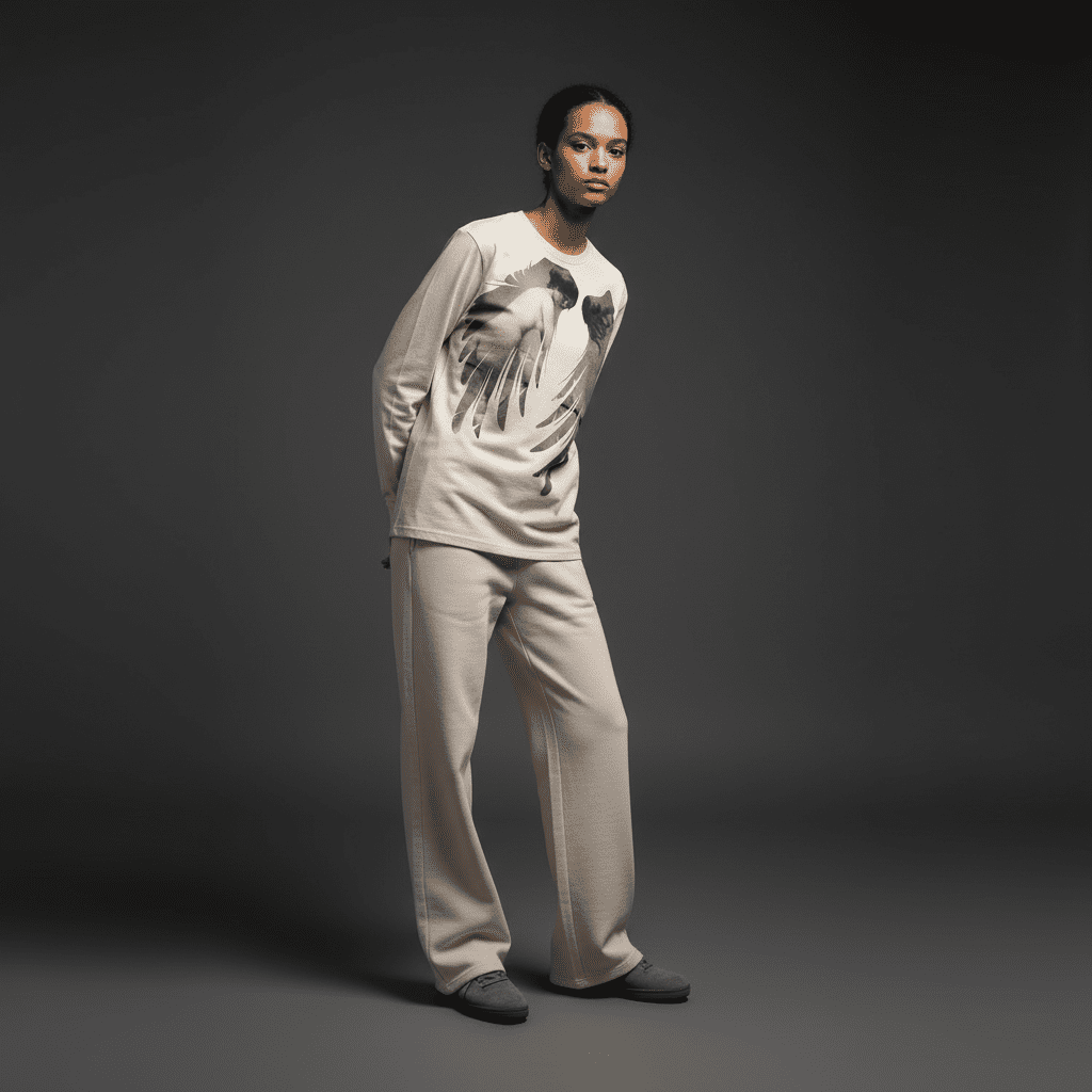 Sinful Long-Sleeved T-Shirt Bone