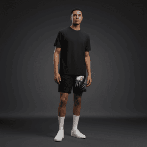 Sinful Relaxed Track Shorts Black