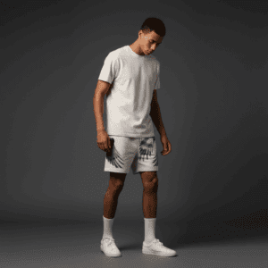 Sinful Relaxed Track Shorts Bone