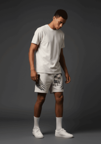 Sinful Relaxed Track Shorts Bone