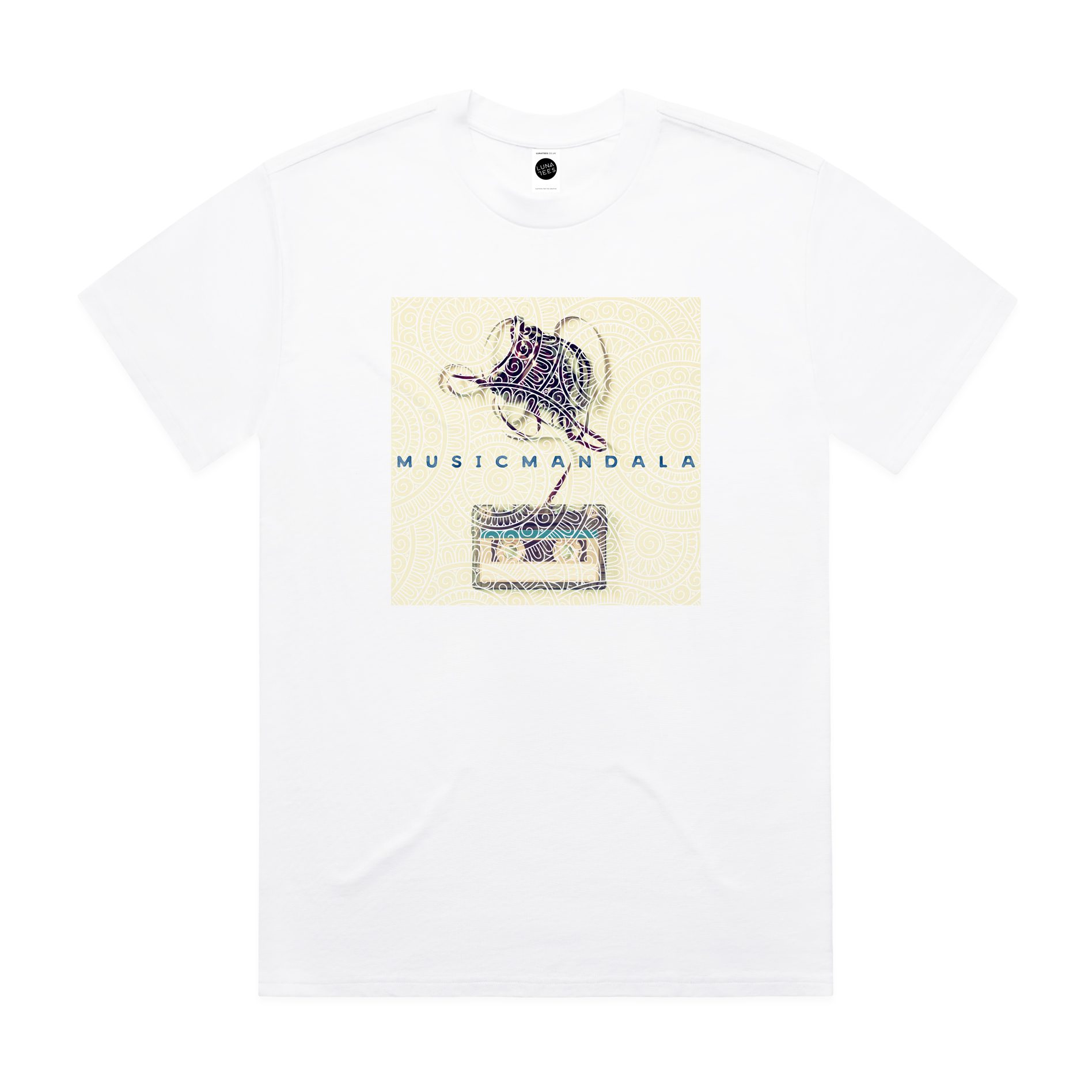 Music Mandala Relaxed T-Shirt - Image 2