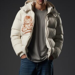 Cosmic Calm Snow Puffer Jacket