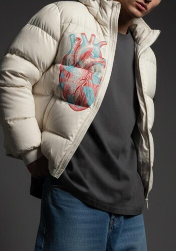 Design At Heart Snow Puffer Jacket