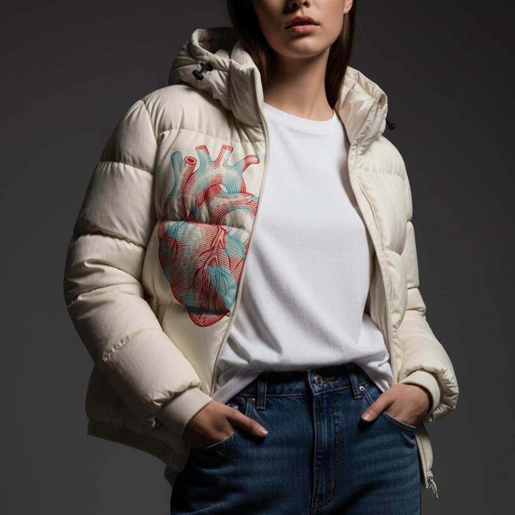 Design At Heart Snow Puffer Jacket