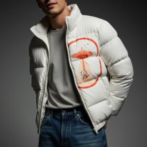 Lucky Cat Snow Puffer Jacket