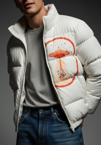 Lucky Cat Snow Puffer Jacket