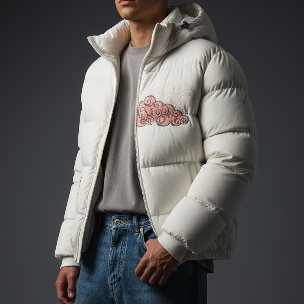 My Pink Cloud Snow Puffer Jacket